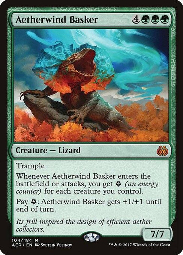 Magic : The Gathering (MTG) : Aetherwind Basker (Aether Revolt (AER)) - M