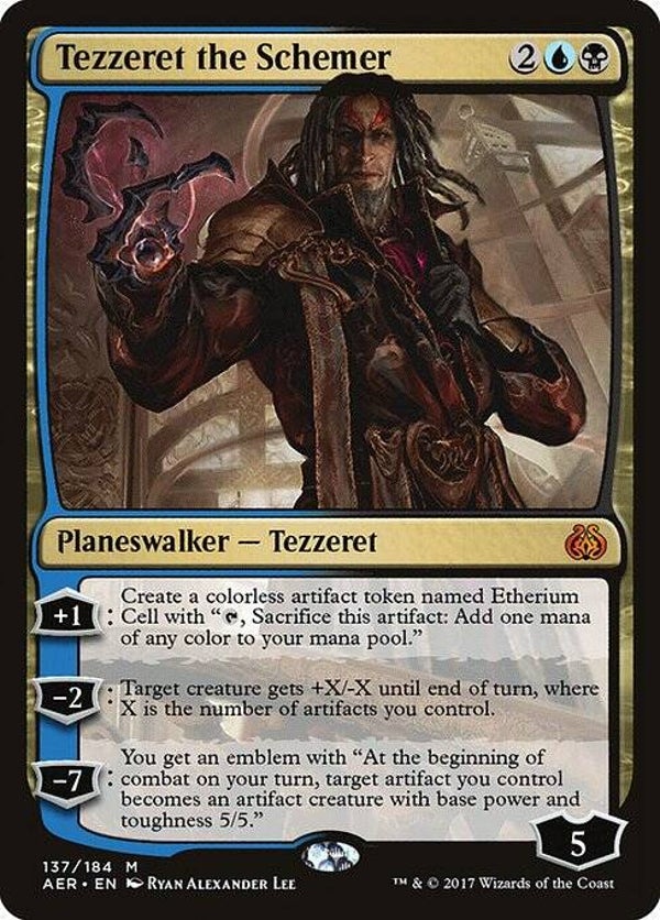 Magic : The Gathering (MTG) : Tezzeret the Schemer (Aether Revolt (AER)) - M