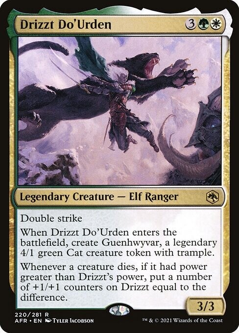 Magic the Gathering (MTG) : Drizzt Do'Urden (Adventures in the Forgotten Realms (AFR)) - R
