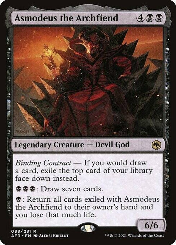 Magic the Gathering (MTG) : Asmodeus the Archfiend (Adventures in the Forgotten Realms (AFR)) - R