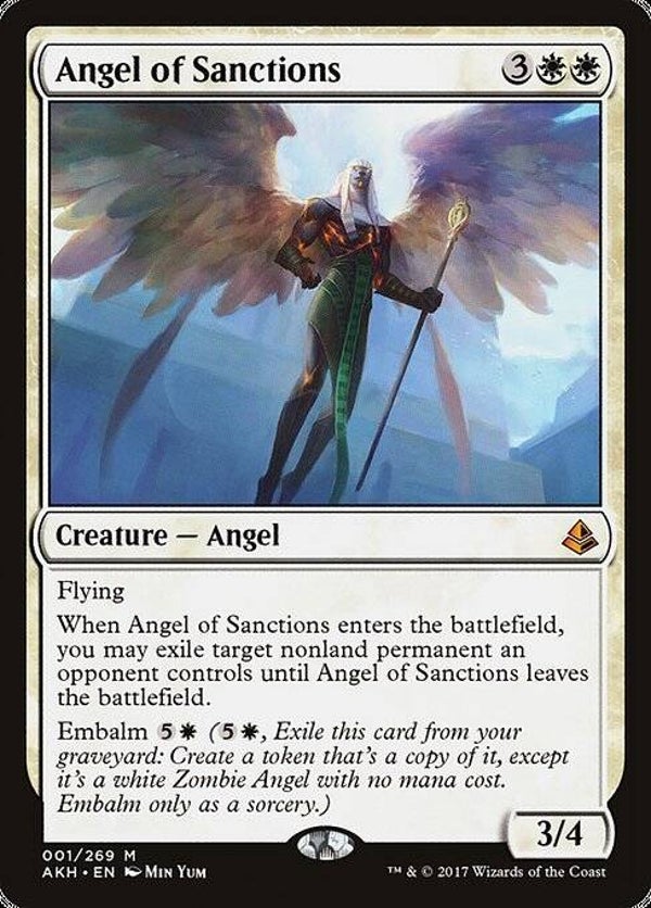 Magic : The Gathering (MTG) : Angel of Sanctions (Amonkhet (AKH)) - M