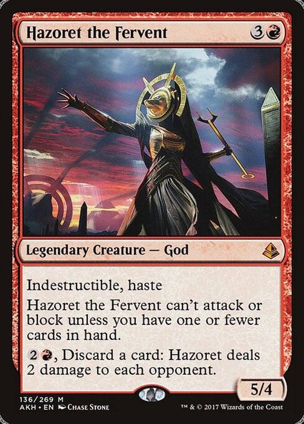 Magic : The Gathering (MTG) : Hazoret the Fervent (Amonkhet (AKH)) - M