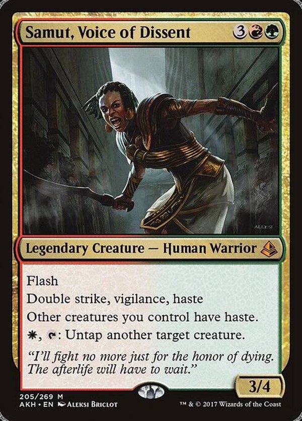 Magic : The Gathering (MTG) : Samut, Voice of Dissent (AKH)) - M