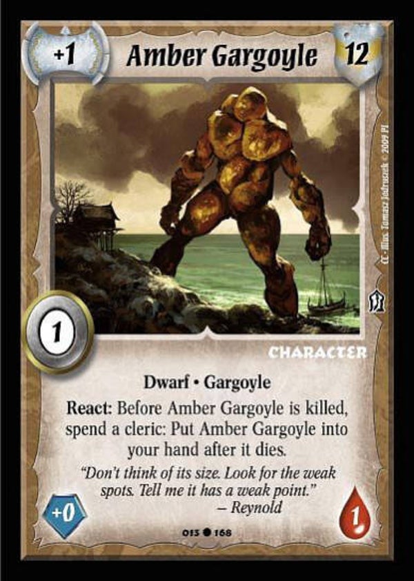 Warlord Saga of the Storm : Amber Gargoyle - C - (Crimson Coast) CC