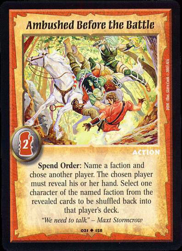 Warlord Saga of the Storm : Ambushed Before the Battle - U - DOM