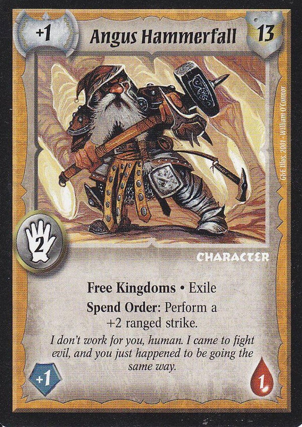 Warlord Saga of the Storm : Angus Hammerfall (G&E Deck special)
