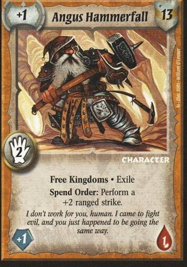 Warlord Saga of the Storm : Angus Hammerfall (BK Deck special)