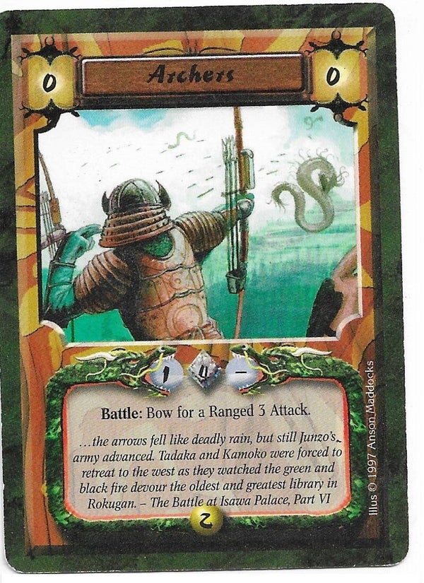 L5R : FOLLOWER : Archers (Crimson and Jade R.C. (CaJ)) - "FIXED REPRINT"