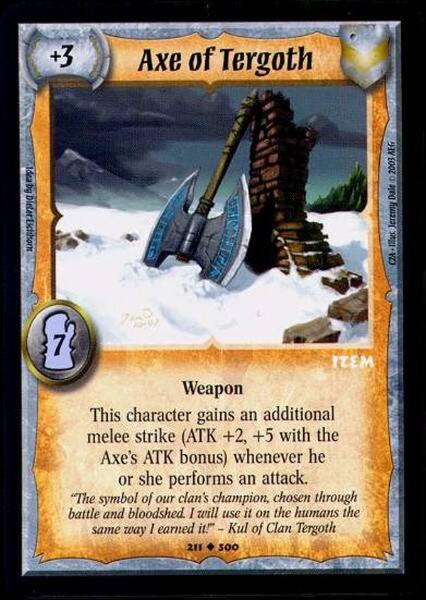 Warlord Saga of the Storm : Axe of Tergoth - U - C2A