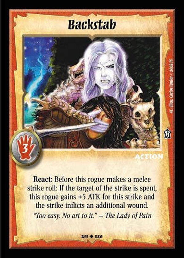Warlord Saga of the Storm : Backstab - U - 4E