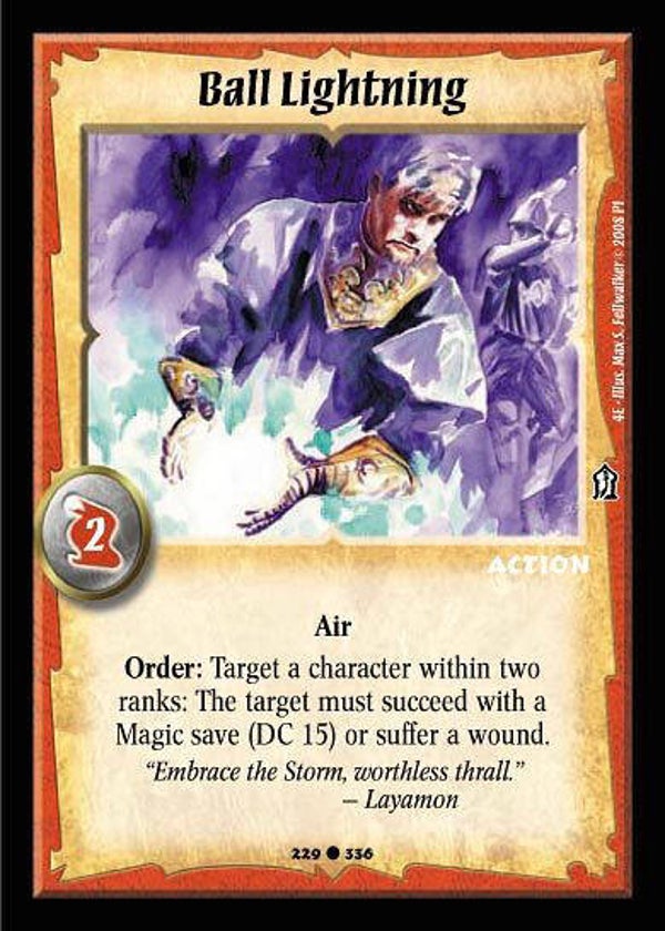 Warlord Saga of the Storm : Ball Lightning - C - 4E