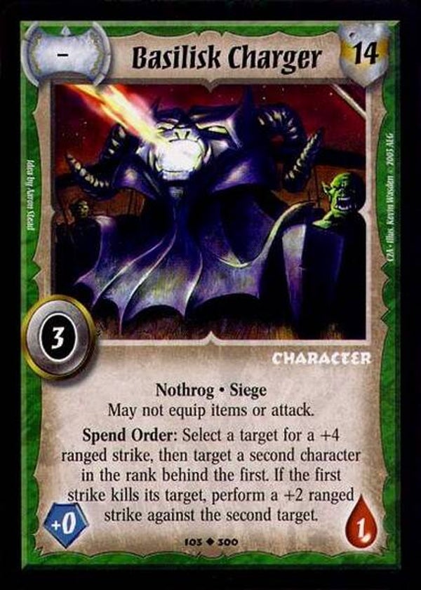 Warlord Saga of the Storm : Basilisk Charger - U - C2A