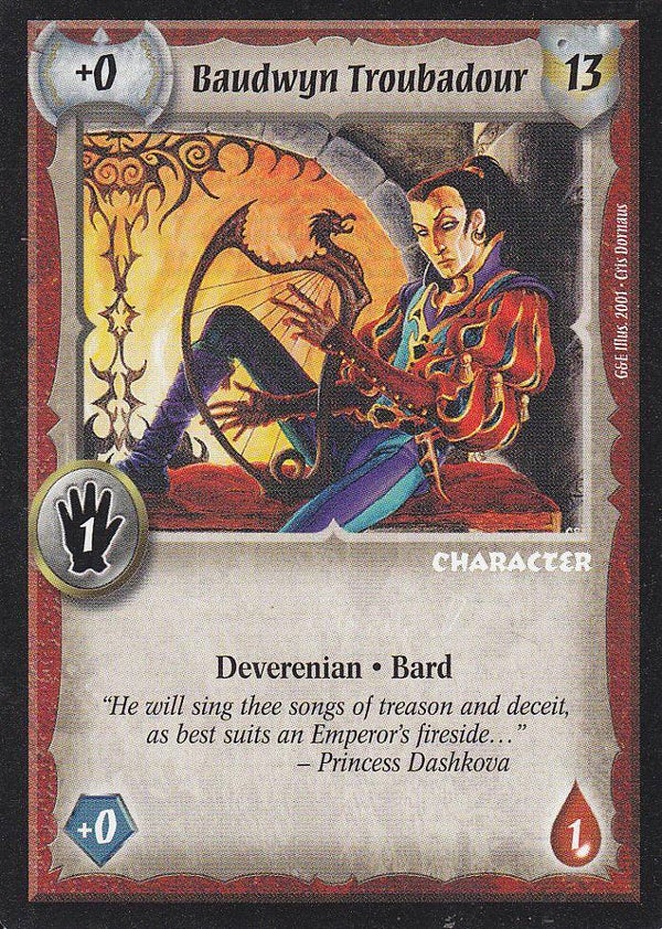 Warlord Saga of the Storm : Baudwyn Troubadour (G&E Deck special)