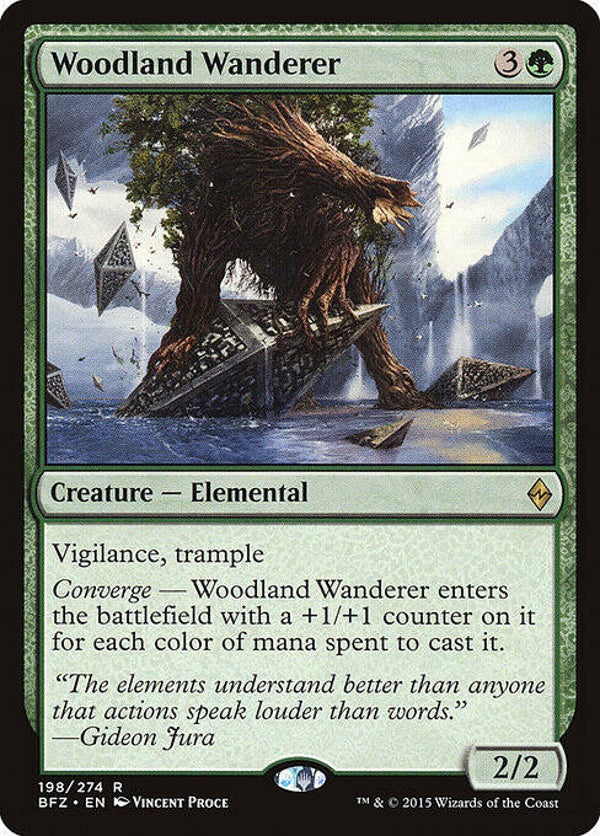Magic the Gathering (MTG) : Woodland Wanderer (Battle for Zendikar (BFZ)) - R