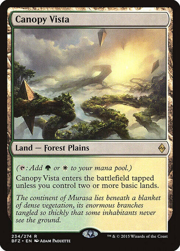 Magic the Gathering (MTG) : Canopy Vista (Battle for Zendikar (BFZ)) - R