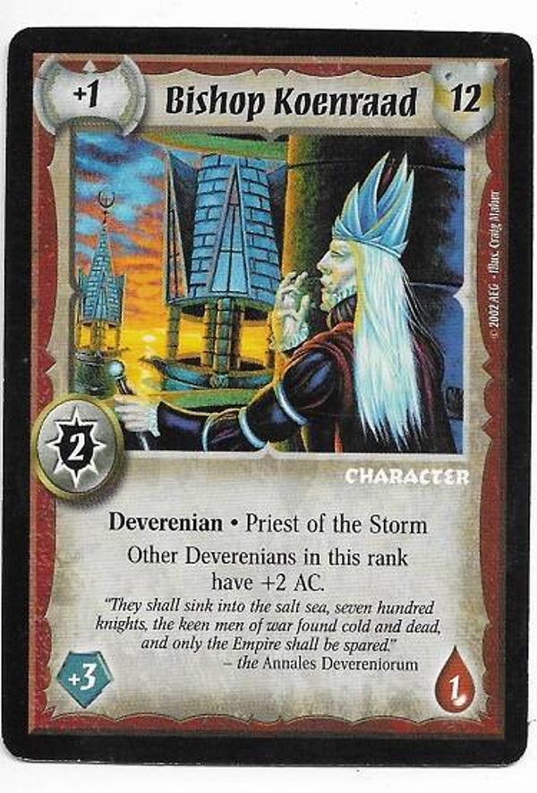Warlord Saga of the Storm : Bishop Koenraad (T&C Deck special)