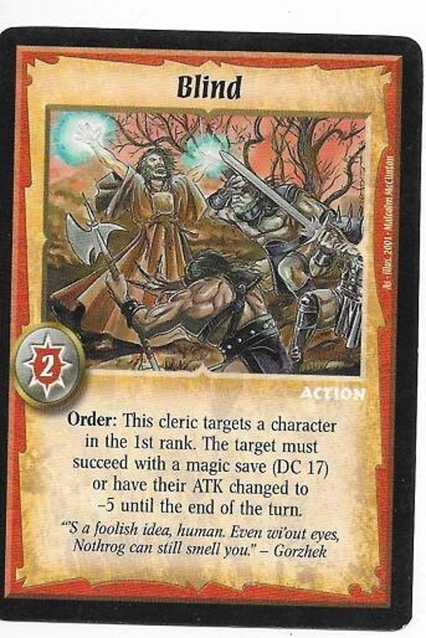 Warlord Saga of the Storm : Blind (BK Deck special)