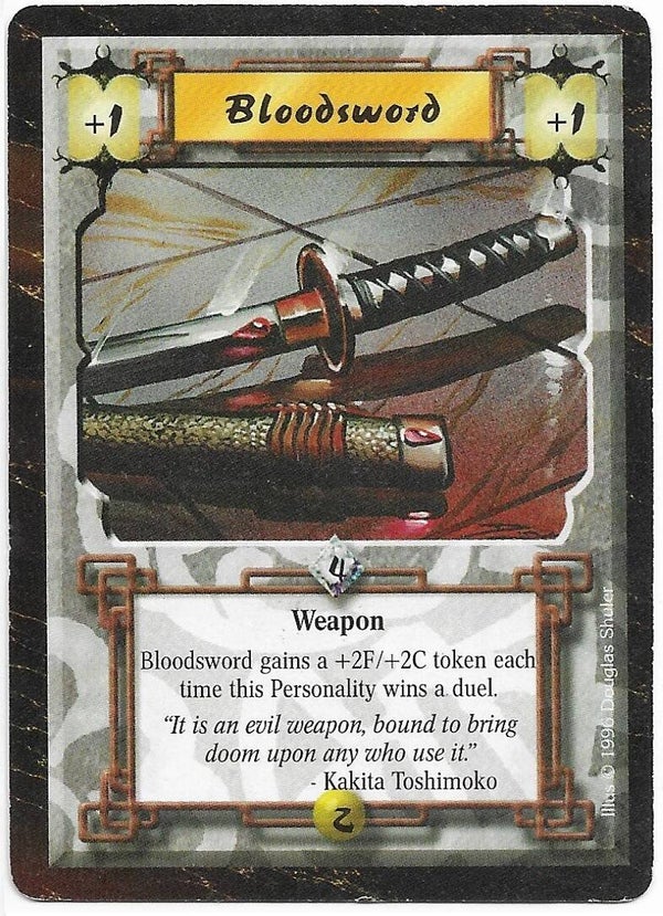 L5R : ITEM : Bloodsword (Time of the Void R.C. (ToV)) - "FIXED REPRINT"