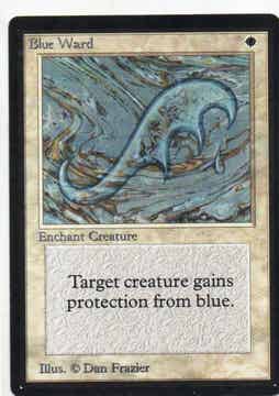 Magic : The Gathering (MTG) : Blue Ward (BETA EDITION -1993 (LEB)) - U (SPLD+)