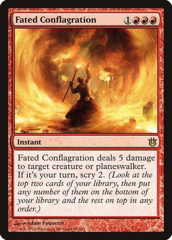 Magic the Gathering (MTG) : Fated Conflagration (Born of the Gods (BNG)) - R - FOIL