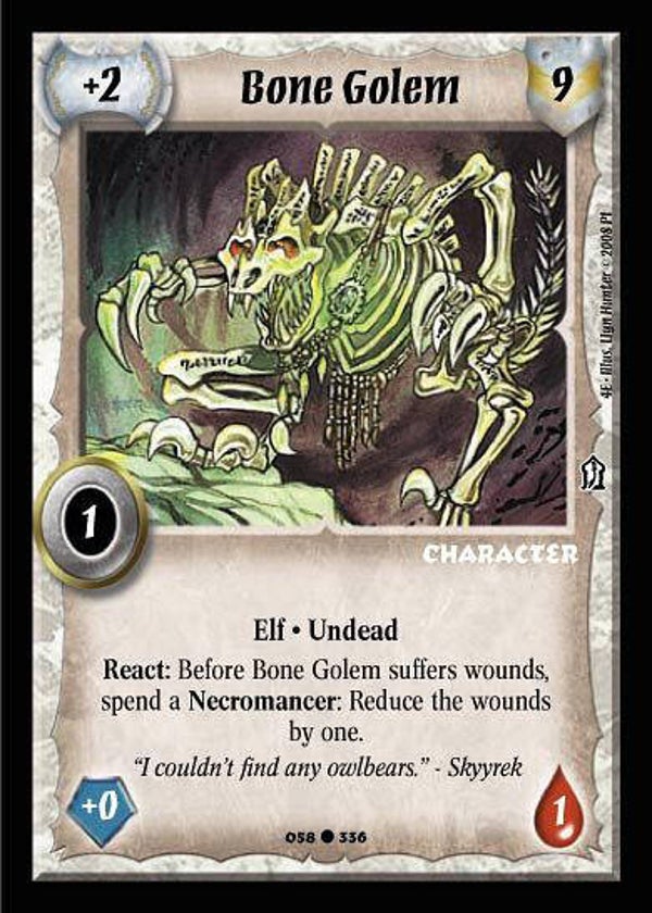 Warlord Saga of the Storm : Bone Golem - C - 4E