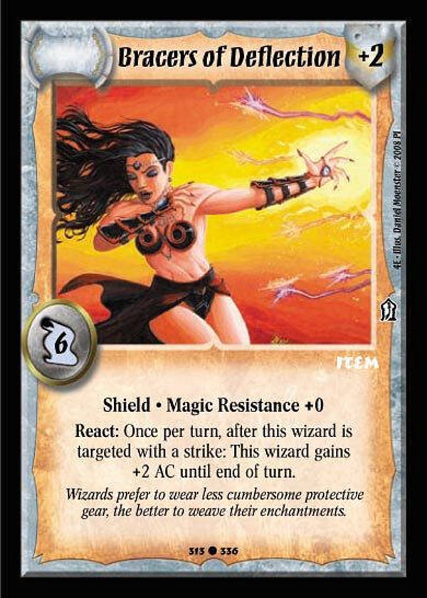 Warlord Saga of the Storm : Bracers of Deflection - C - 4E