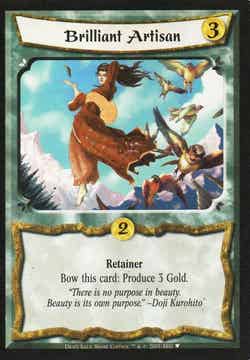L5R : HOLDING : Brilliant Artisan - (Promo dated 2005 ("Draft") (LE))