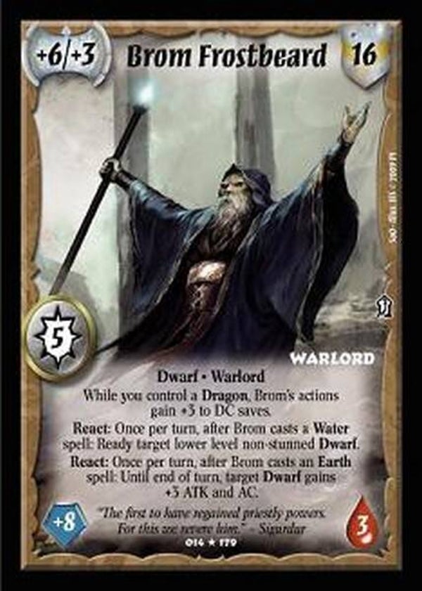 Warlord Saga of the Storm : Brom Frostbeard (SOO)
