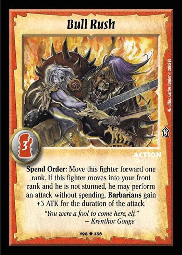 Warlord Saga of the Storm : Bull Rush - U - 4E