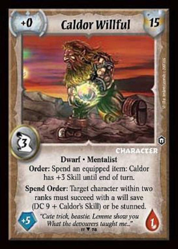 Warlord Saga of the Storm : Caldor Willful (SD)
