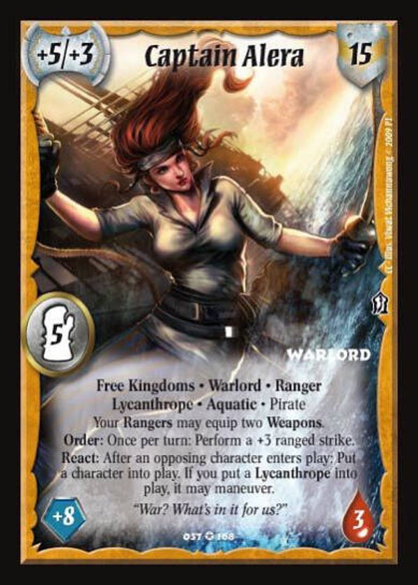 Warlord Saga of the Storm : Captain Alera (CC)
