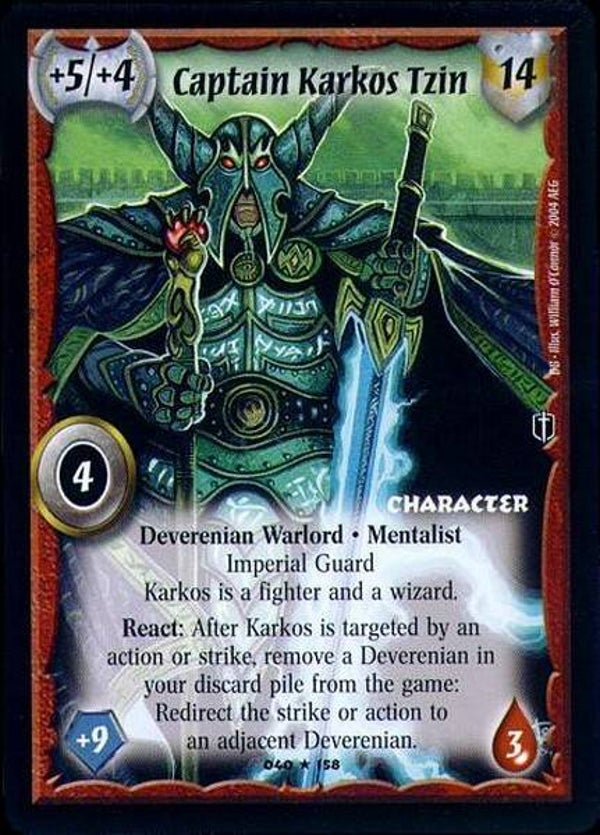 Warlord Saga of the Storm : Captain Karkos Tzin (DB FOIL)