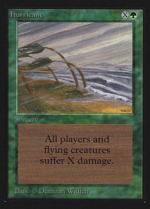 Magic : The Gathering (MTG) : Hurricane - (Collectors' Edition 1993) - FIXED