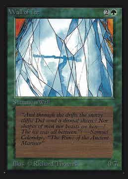 Magic : The Gathering (MTG) : Wall of Ice - (Collectors' Edition 1993) - FIXED
