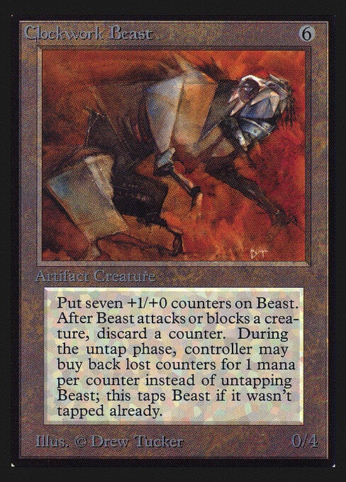 Magic : The Gathering (MTG) : Clockwork Beast - (Collectors' Edition 1993) - FIXED  (SPLD+)