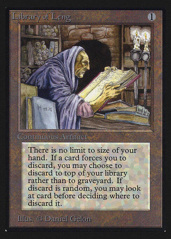 Magic : The Gathering (MTG) : Library of Leng - (Collectors' Edition 1993) - FIXED