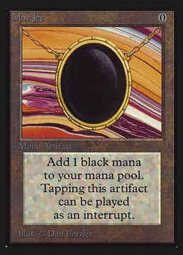 Magic : The Gathering (MTG) : Mox Jet - (Collectors' Edition INTERNATIONAL 1993) - FIXED