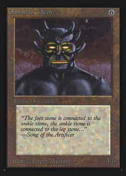 Magic : The Gathering (MTG) : Obsianus Golem - (Collectors' Edition 1993) - FIXED