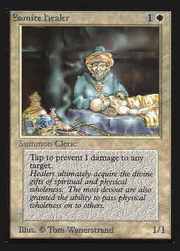Magic : The Gathering (MTG) : Samite Healer - (Collectors' Edition 1993) - FIXED