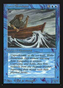 Magic : The Gathering (MTG) : Water Elemental - (Collectors' Edition 1993) - FIXED