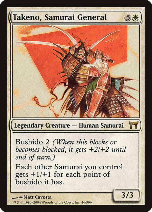 Magic the Gathering (MTG) : Takeno, Samurai General (Champions of Kamigawa (CHK)) - R
