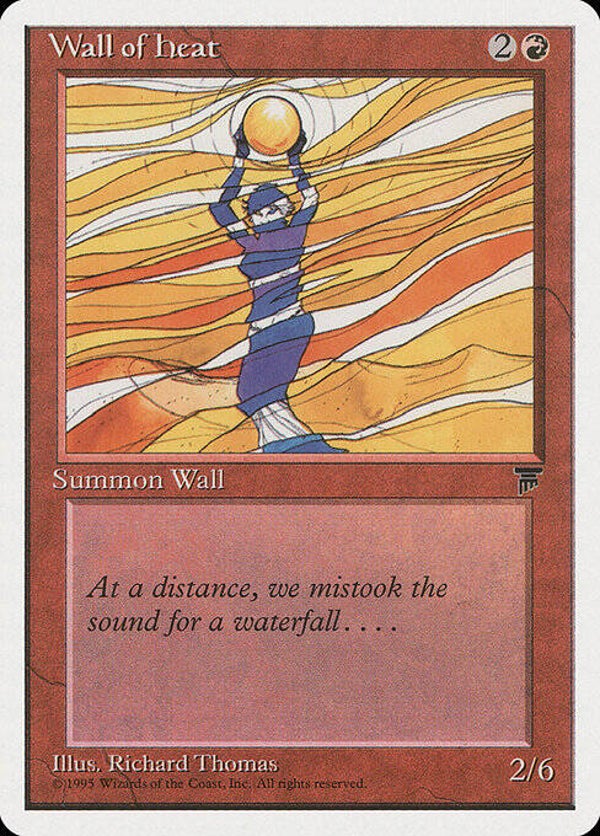 Magic the Gathering (MTG) : Wall of Heat - (Chronicles (CHR)) - C