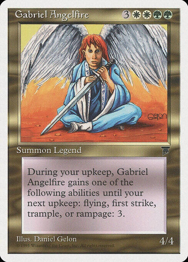 Magic the Gathering (MTG) : Gabriel Angelfire - (Chronicles (CHR)) - R