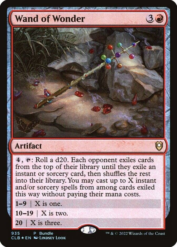 Magic : The Gathering (MTG) : Wand of Wonder - Promo : Bundle (CLB) - FOIL