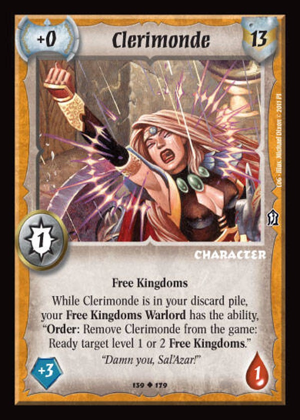 Warlord Saga of the Storm : Clerimonde - U - COG