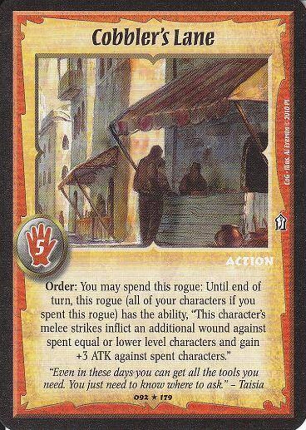 Warlord Saga of the Storm : Cobbler's Lane - R - COG