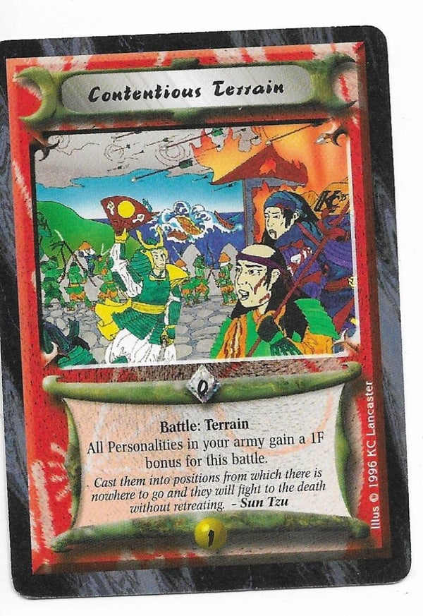 L5R : STRATEGY : Contentious Terrain (Anvil of Despair R.C. (AoD)) - "FIXED REPRINT"