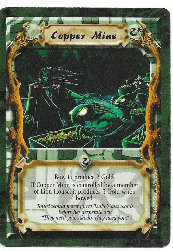 L5R : HOLDING : Copper Mine (Crimson and Jade R.C. (CaJ)) - "FIXED REPRINT"