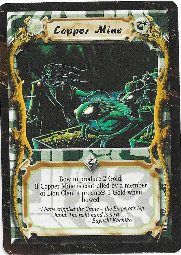L5R : HOLDING : Copper Mine (Time of the Void R.C. (ToV)) - "FIXED REPRINT"
