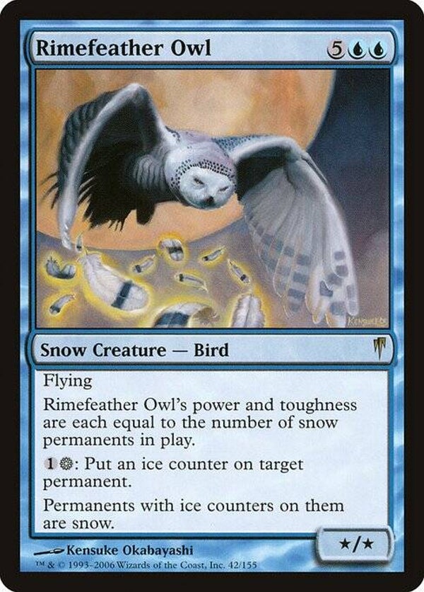 Magic the Gathering (MTG) : Rimefeather Owl (Coldsnap (CSP)) - R